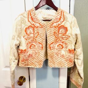 Soft Surroundings Twin Garlands Balero Jacket